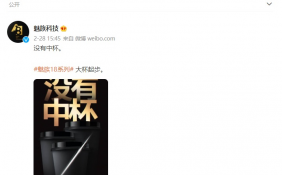 万志强：魅族18系列没有中杯，只有大杯、超大杯