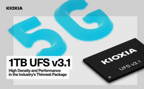 铠侠推出全球最薄1TB UFS 3.1闪存 顺序读取速度最高2050MB/s