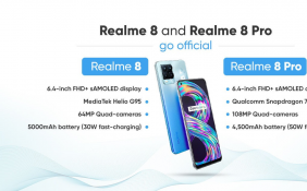 Realme8/Pro在印度发布 Realme8 Pro主摄像素可达一亿