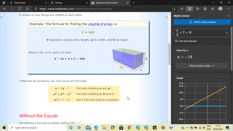 微软Edge浏览器新增Math Solver功能 可帮用户解决数学问题